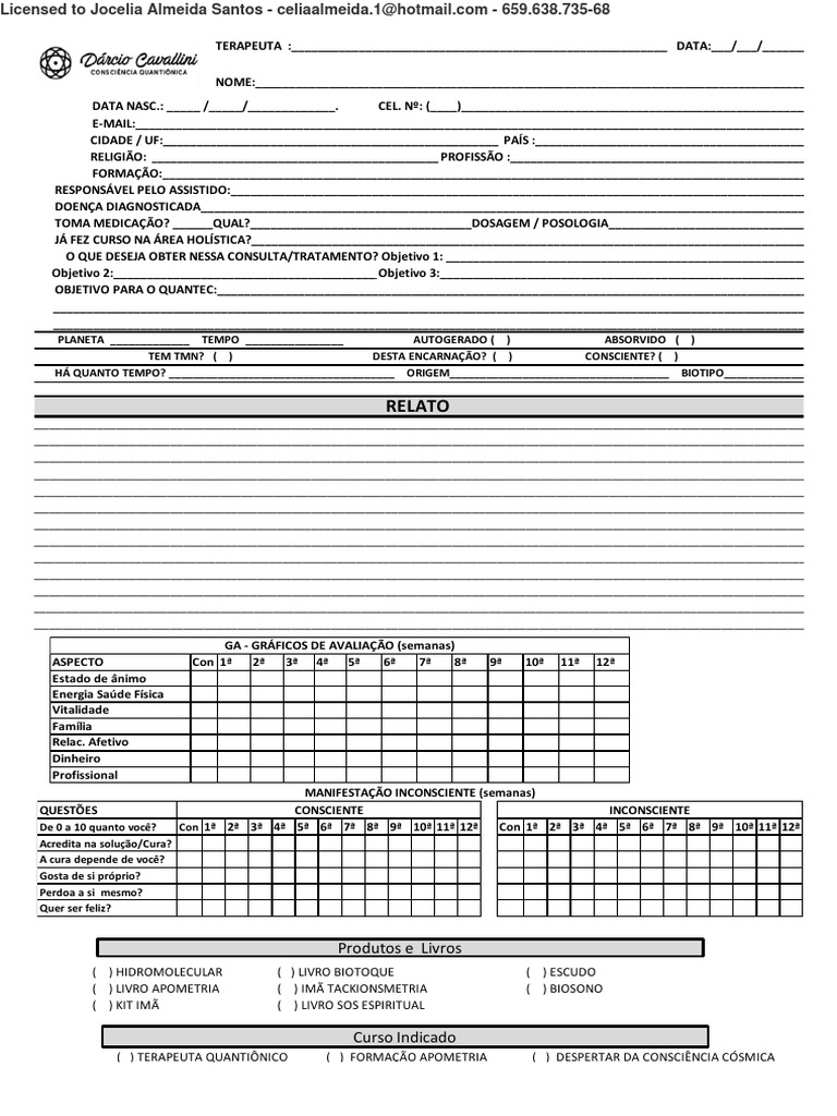 Ficha de Atendimento PDF