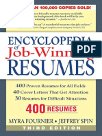 Myra Fournier Jeffrey Spin Encyclopedia Of Job Winning Resumes 3rd Edition 2006