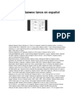 Manual de Daewoo Lanos en Español