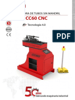 Curvadora de tubos CNC CC60: tecnología 4.0 para curvar hasta 180o