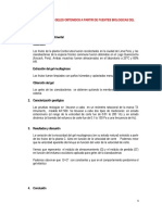 Relogia de Geles Obtenidos A Partir de Fuentes Biologicas Del Peru