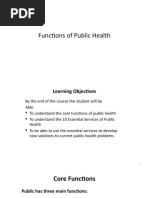 2 Functions of Public Health