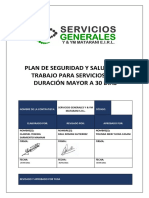 Plan de SST para Servicios Con Duración Mayor A 30 Días