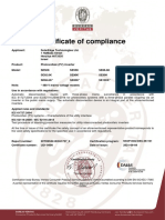 Certificate of Compliance: NSOP-0032-DEU-ZE-V01