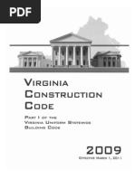 2009 Virginia Uniform Statewide Building Code