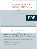 Faktor Keberhasilan Dan Kegagalan Usaha