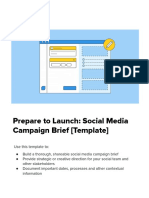 Social Media Campaign Brief Template Sprout Social