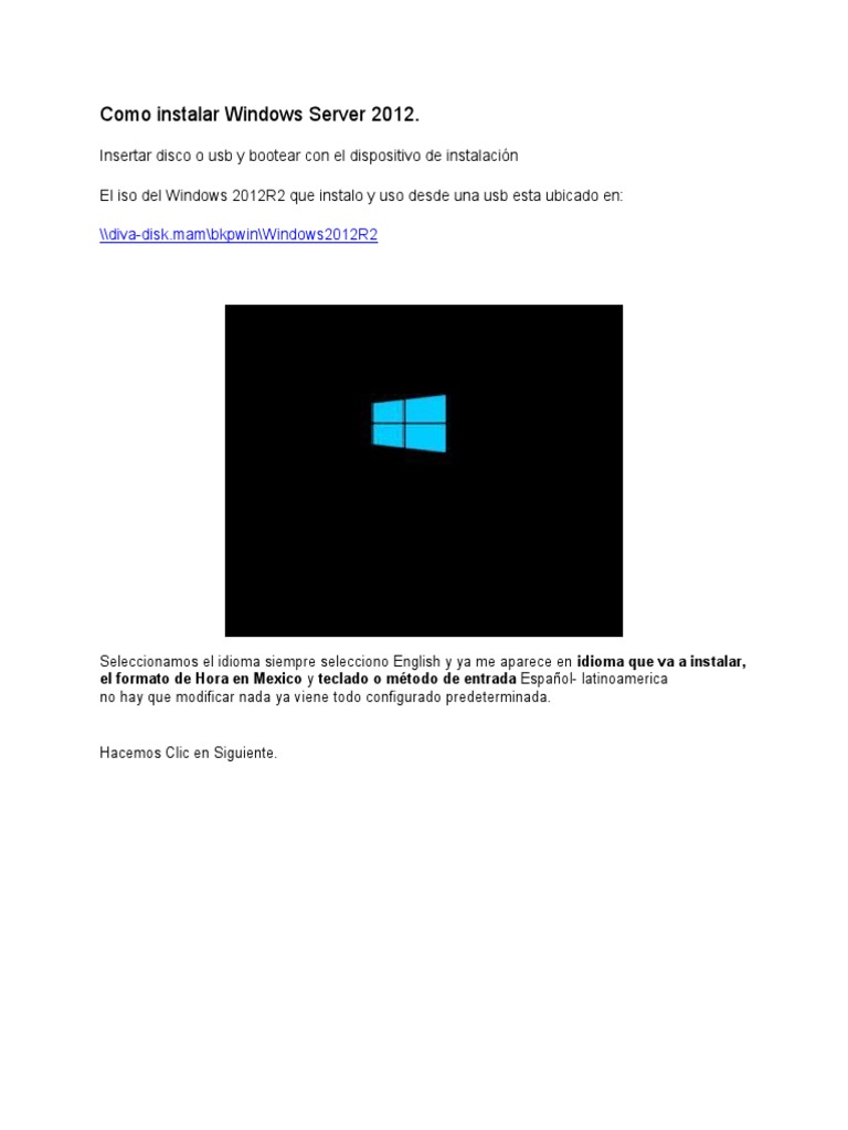 Guía de instalación de Windows Server 2012 | PDF | Servidor ...