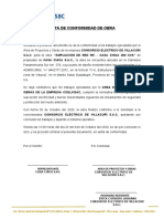 Acta de Conformidad Ampliacion de Ret - Casa Chica 300 Kvaade