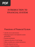 Introduction To Financial System