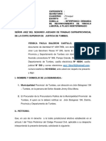 Demanda de Reconocimiento de Vínculo Laboral Indeterminado