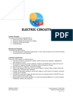Electric Circuits: Content Standard