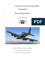 AIAA Undergraduate Team Aircraft Design Competition Final Design Report