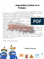 METALTRUCK SAC. Es una empresa del rubro metalmecánico, nuestras actividades son la fabricación de carrocerías portantes y autoportantes. Nuestros actos, se reflejan en los siguientes compromisos Alcanzar n (6)