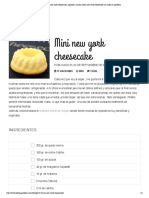 Receta de Mini New York Cheesecake - Aprende A Cocinar Mini New York Cheesecake Con Lolita La Pastelera