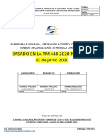 Plan para La Vigilancia, Prevención y Control de Covid-19 en El Trabajo en Consultoría Estratégica Corporativa