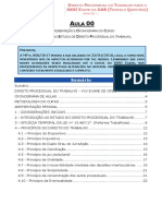 Direito Processual do Trabalho para a OAB: Apresentação e Cronograma