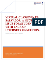 Virtual Classes in El Salvador, A Huge Issue For Students With Lack of Internet Connection