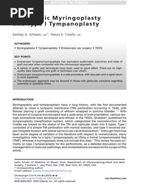 timpanoplastia tipo i