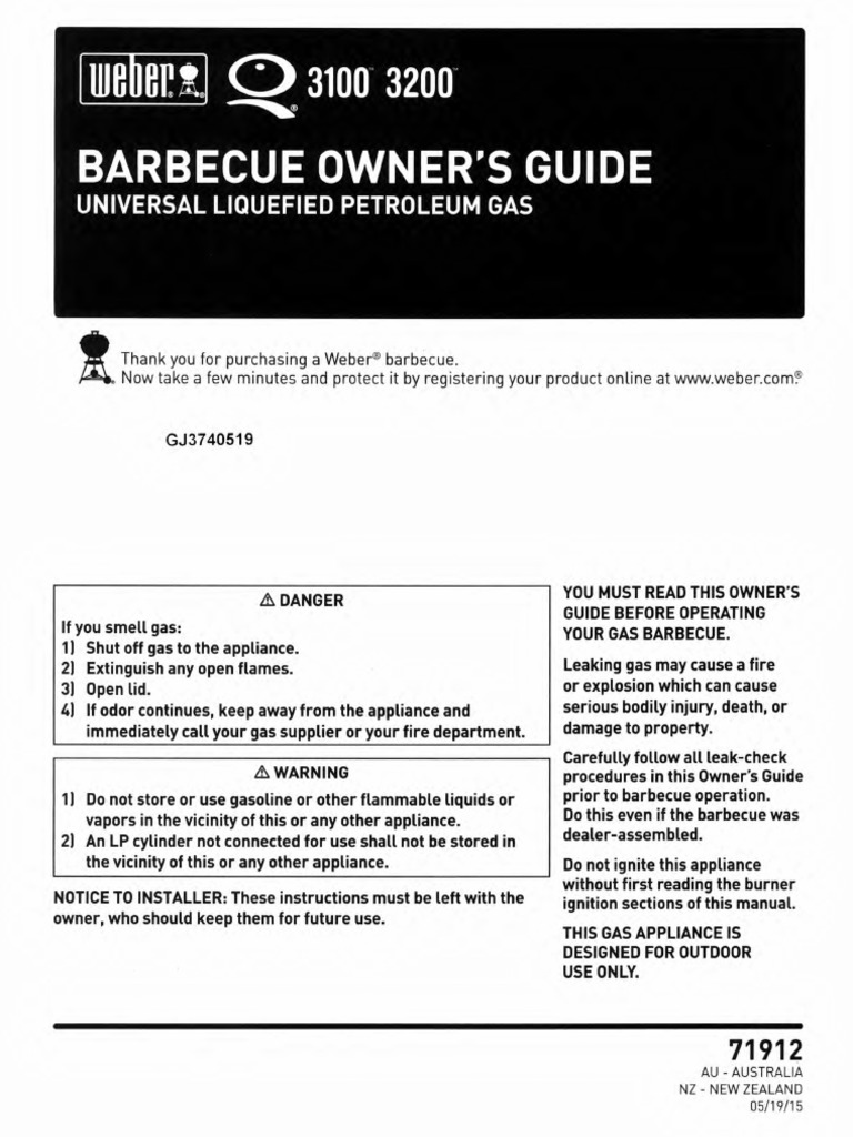 er FamilyQ Instruction Manual PDF Liquefied Petroleum Gas