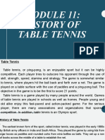 History of Table Tennis