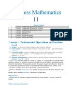 Business Mathematics Notes