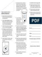 Instrucciones para El Paciente para Muestra de Heces Colección para El Análisis de Norovirus