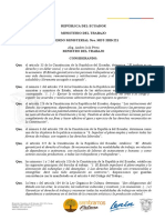 Acuerdo Ministerial - MDT-2020-221 - Norma Que Regula Las Modalidades Contractuales Especiales Para Los Sectores Turísticos, Cultural y Creativo