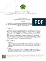 Surat Edaran Penyesuaian Penyelenggaraan Pembelajaran Di Madrasah