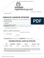 Censo Nacional Electoral - Registraduría Nacional Del Estado Civil