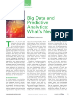 Big Data and Predictive Analytics: What's New?