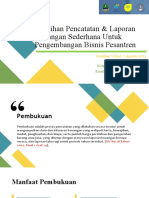 Pelatihan Pencatatan & Laporan Keuangan Sederhana Untuk Pengembangan