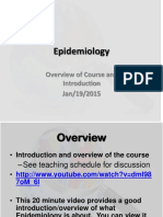 Epidemiology Overview