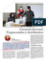Carnaval Electoral: Fragmentados y Desubicados.
