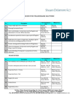 Trade Mark Charges in Malaysia August 2008