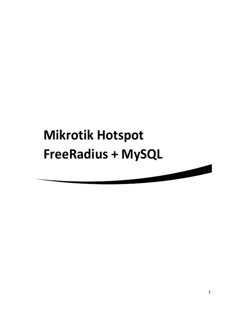 Mikrotik Hotspot Freeradius PDF