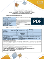 Guía de Actividades y Rúbrica de Evaluación - Etapa 2 - Comprendernos Como Sujetos Culturales