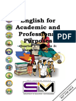 English For Academic and Professional Purposes: Quarter 1 - Module 3: Thesis Statements