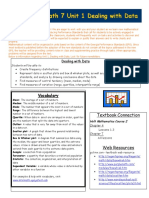 Parent Letter Math 7 Unit 1