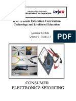 Consumer Electronics Servicing: K To 12 Basic Education Curriculum