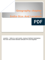 Class-9 Geography Chapter 1 India-Size and Location: Notes