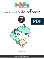 007col Dibujos Kawaii Colorear PDF Edufichas