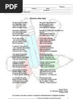 teste - poema lápis -  6º ano - adaptado