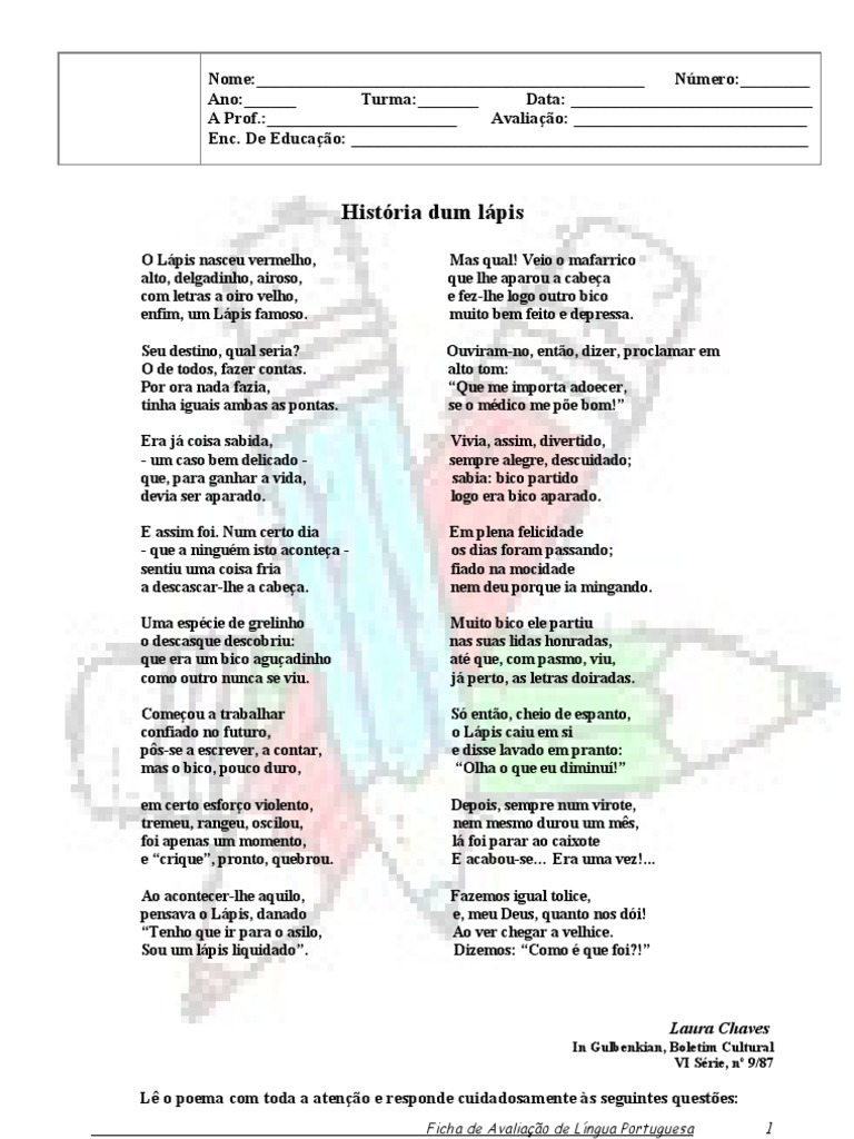 APOSTILA DE PORTUGUES 6o ANO Setembro Pronta, PDF, Poesia