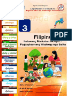 Filipino Ikalawang Markahan-Modyul 7-Pagbaybay Nang Wasto NG Mga Salita