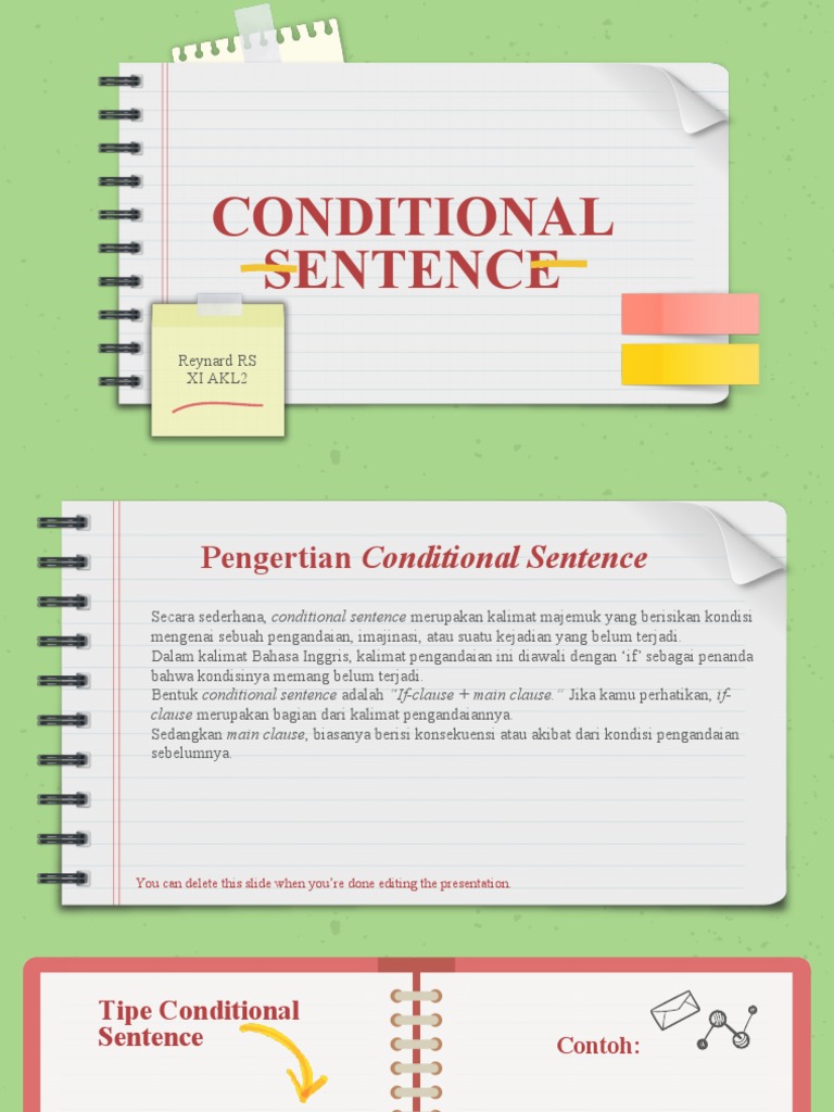 Conditional Sentence PPT Reynard.r.s Xi Akl2 | PDF | Seni & Disiplin Bahasa