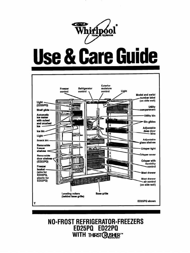 Whirlpool Refrigerator User Manual | PDF | Refrigerator | Ice