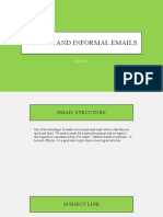 Formal and Informal Emails
