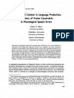 Structure and Content in Language Production