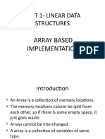 UNIT 1 - Array Based Implementation